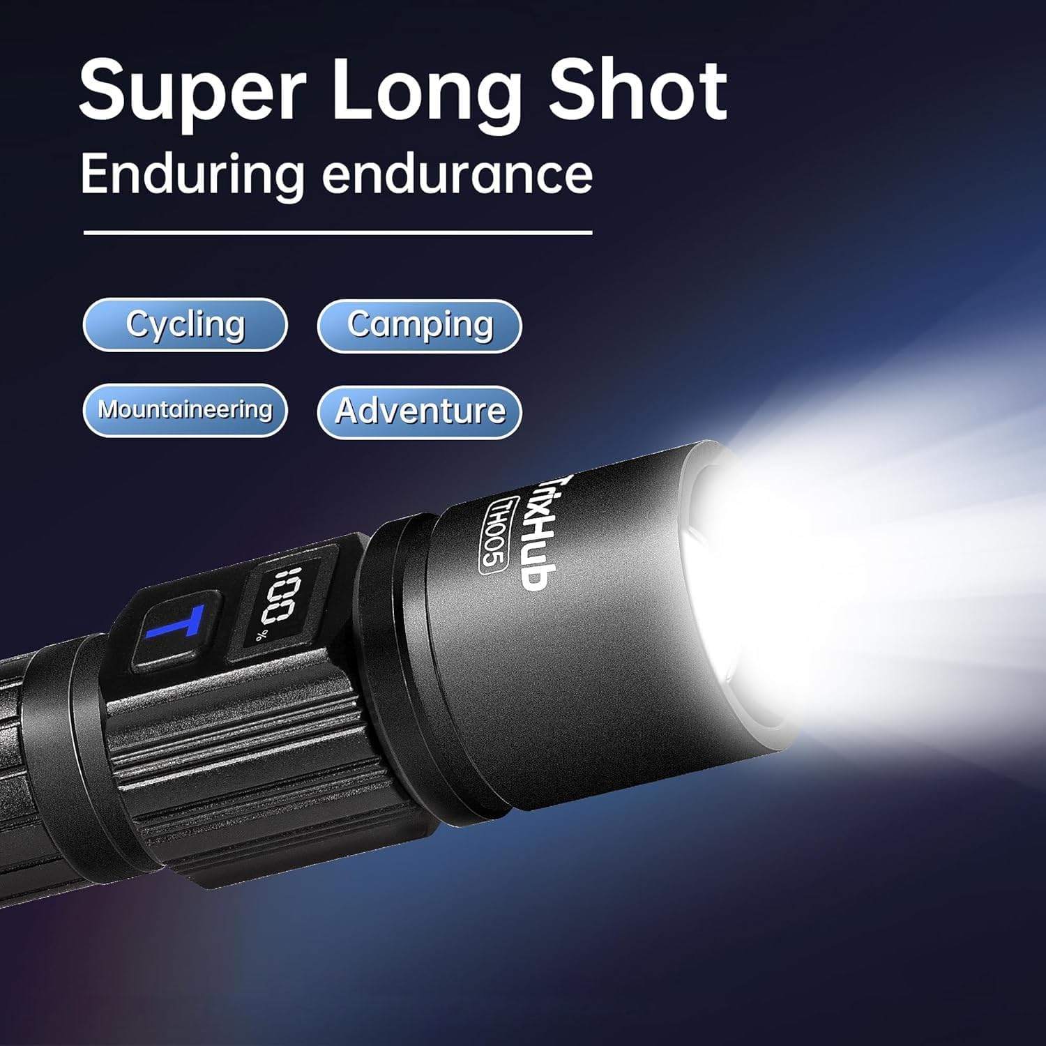 Rechargeable High-Lumen LED Flashlight
