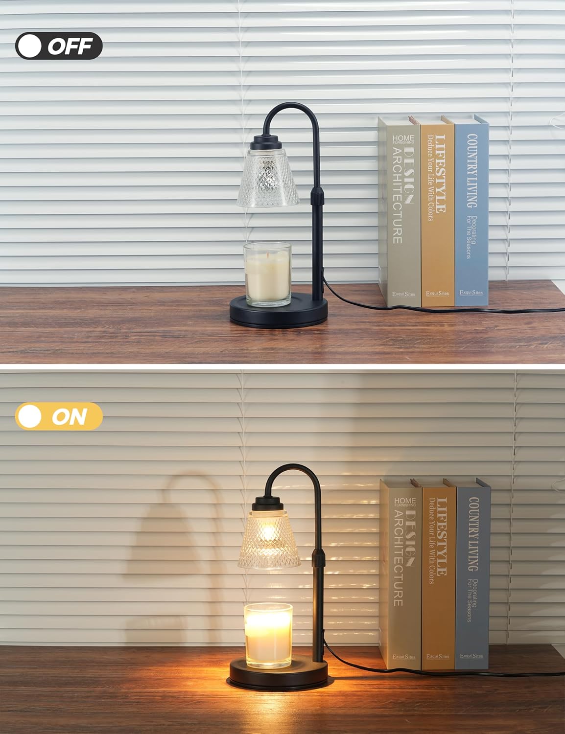 Premium Candle Warmer Lamp with Timer & Dimmer