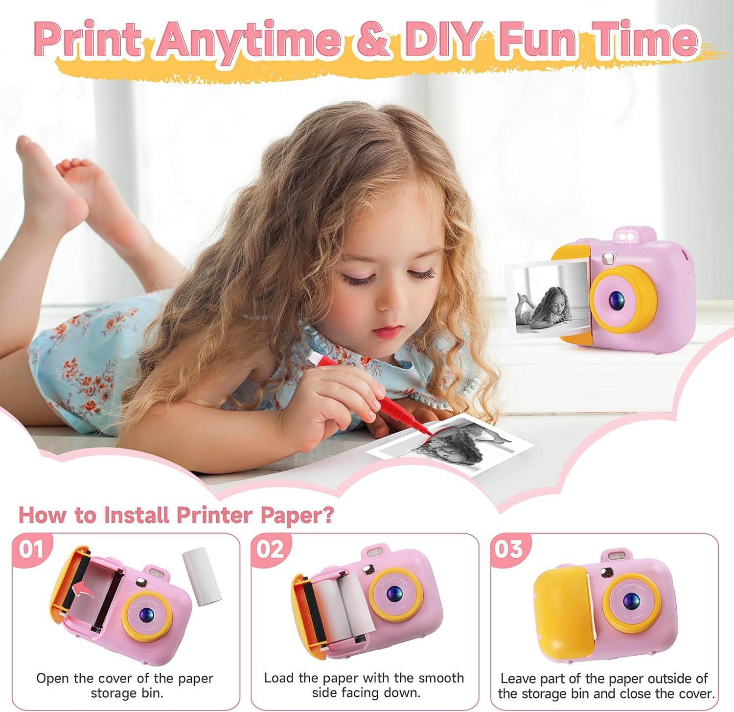 Contixo Instant Print Kids Camera