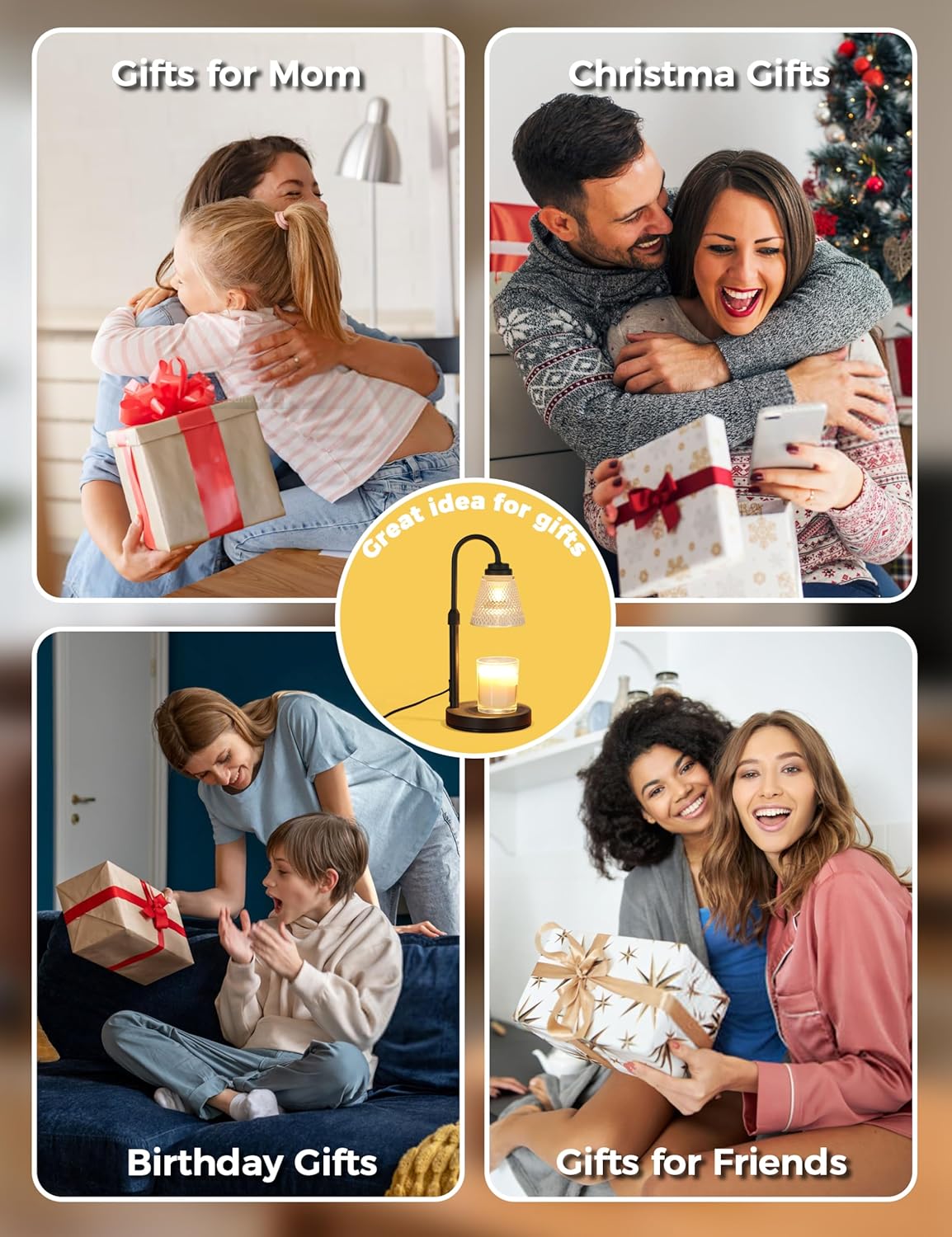 Premium Candle Warmer Lamp with Timer & Dimmer