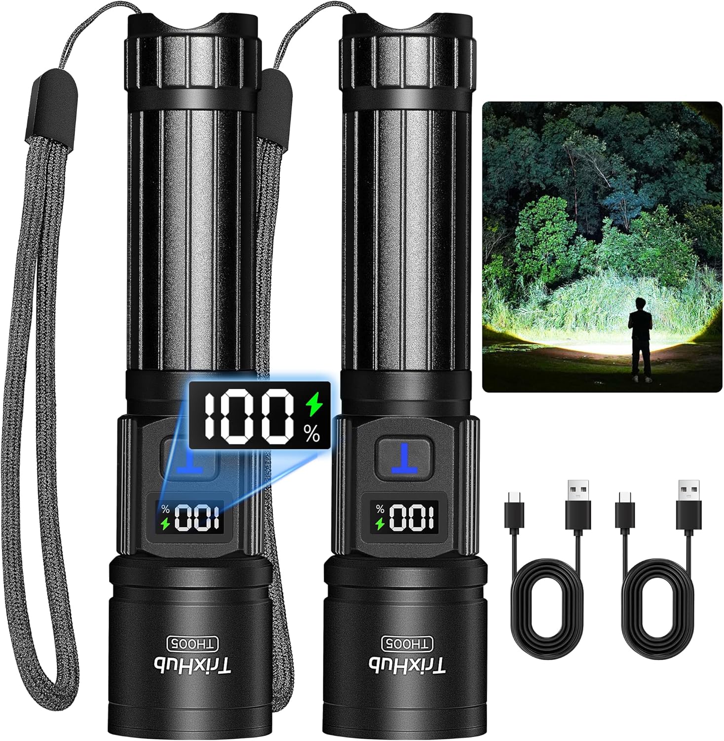 Rechargeable High-Lumen LED Flashlight