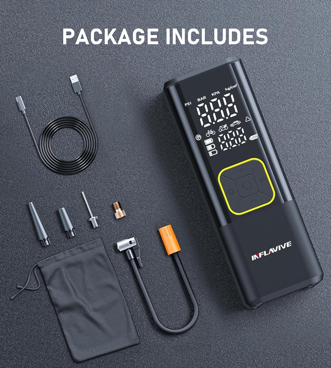 InflaVive 150 PSI Cordless Tire Inflator