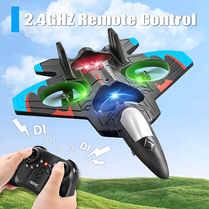 4DRC V31 Foam Remote Control Fighter Jet – Easy Fly Stunt RC Airplane for Kids & Adults