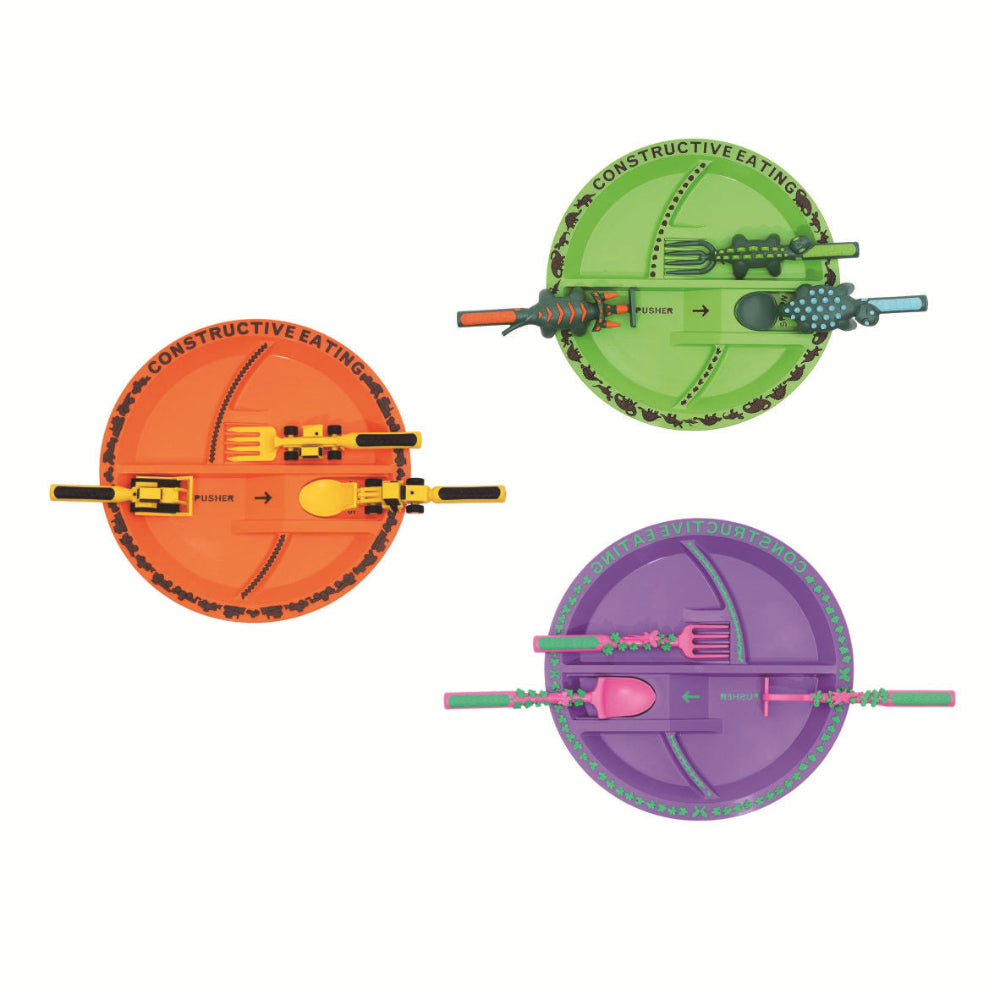 Kids Construction Plate & Utensil Combo – Fun Mealtime Set for Toddlers