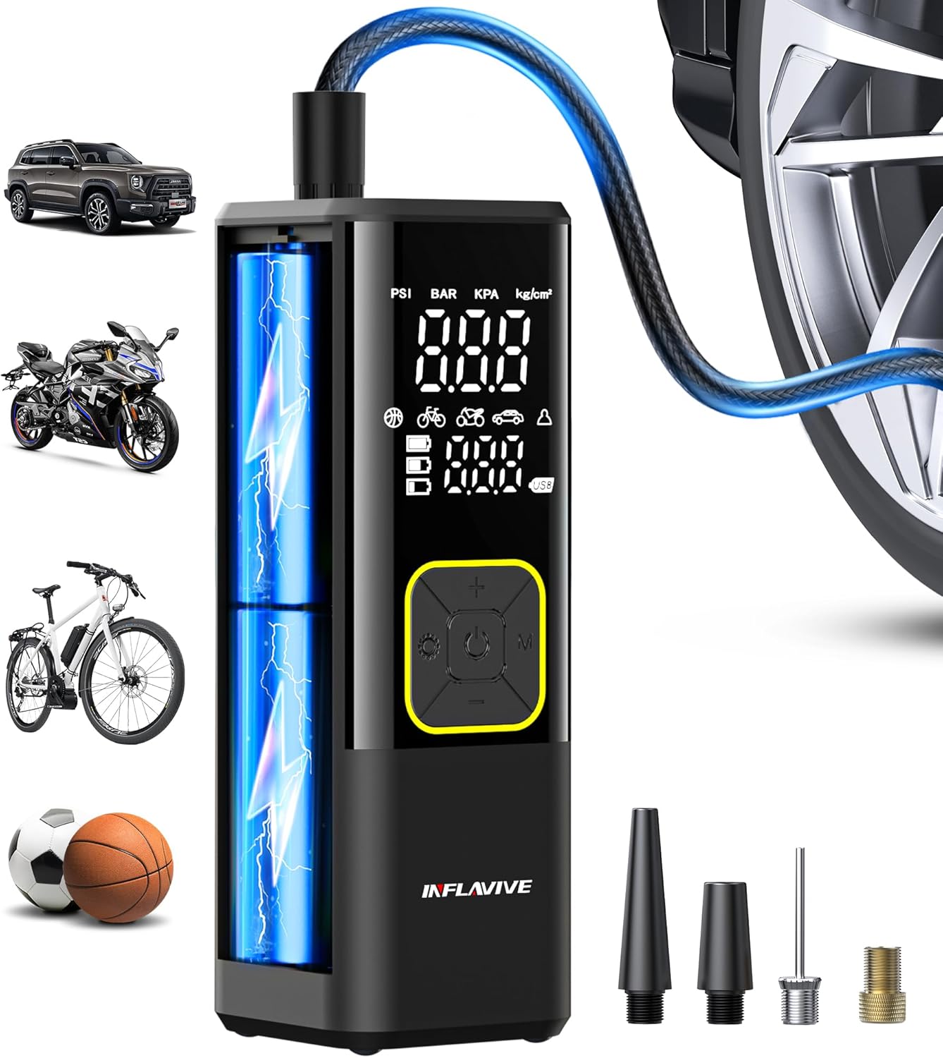 InflaVive 150 PSI Cordless Tire Inflator