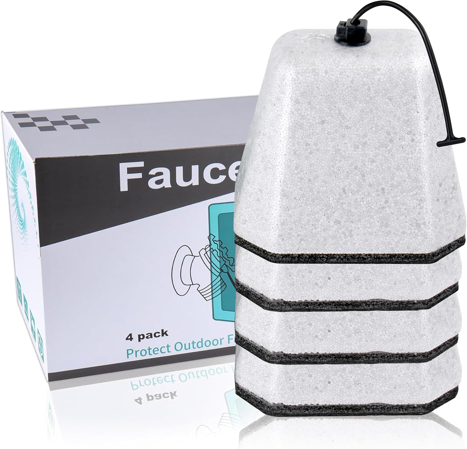 Outdoor Insulated Foam Faucet Cover – Winter Freeze Protection (2 Pack)