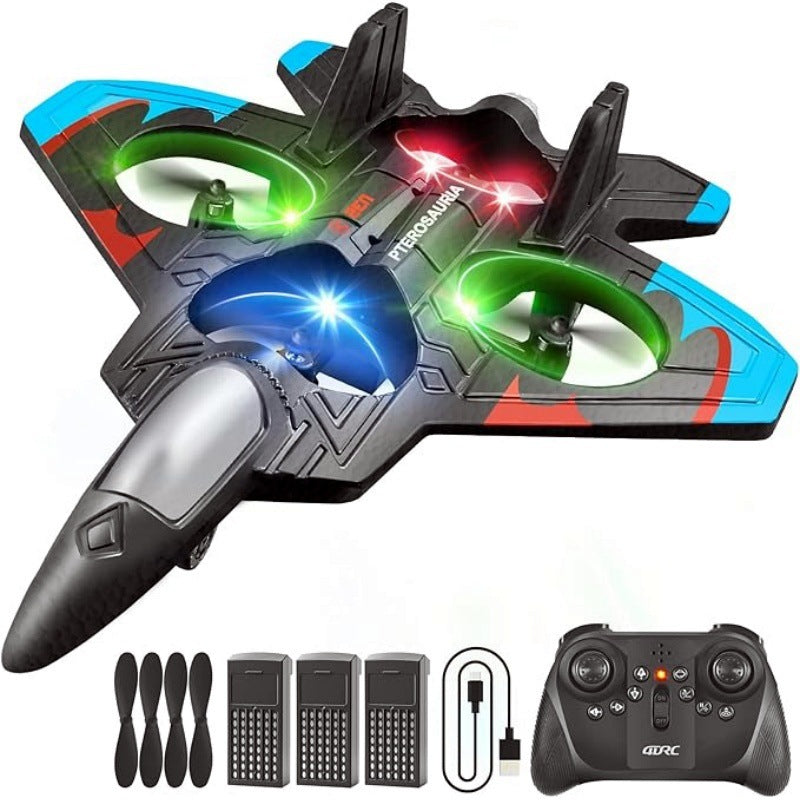 4DRC V31 Foam Remote Control Fighter Jet – Easy Fly Stunt RC Airplane for Kids & Adults